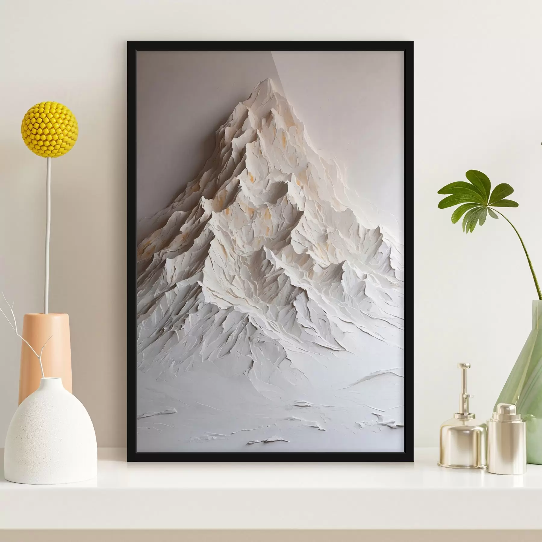 Fototapete fnow Berg in Ölgemälde ftyle f42760