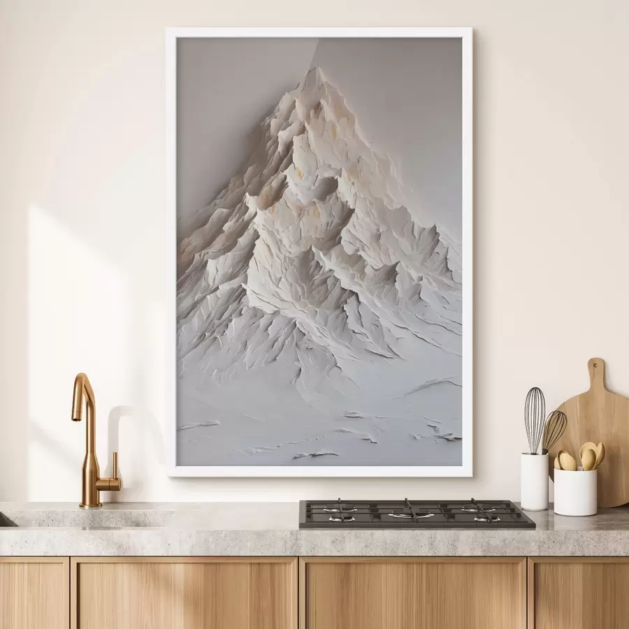 Fototapete fnow Berg in Ölgemälde ftyle f42760