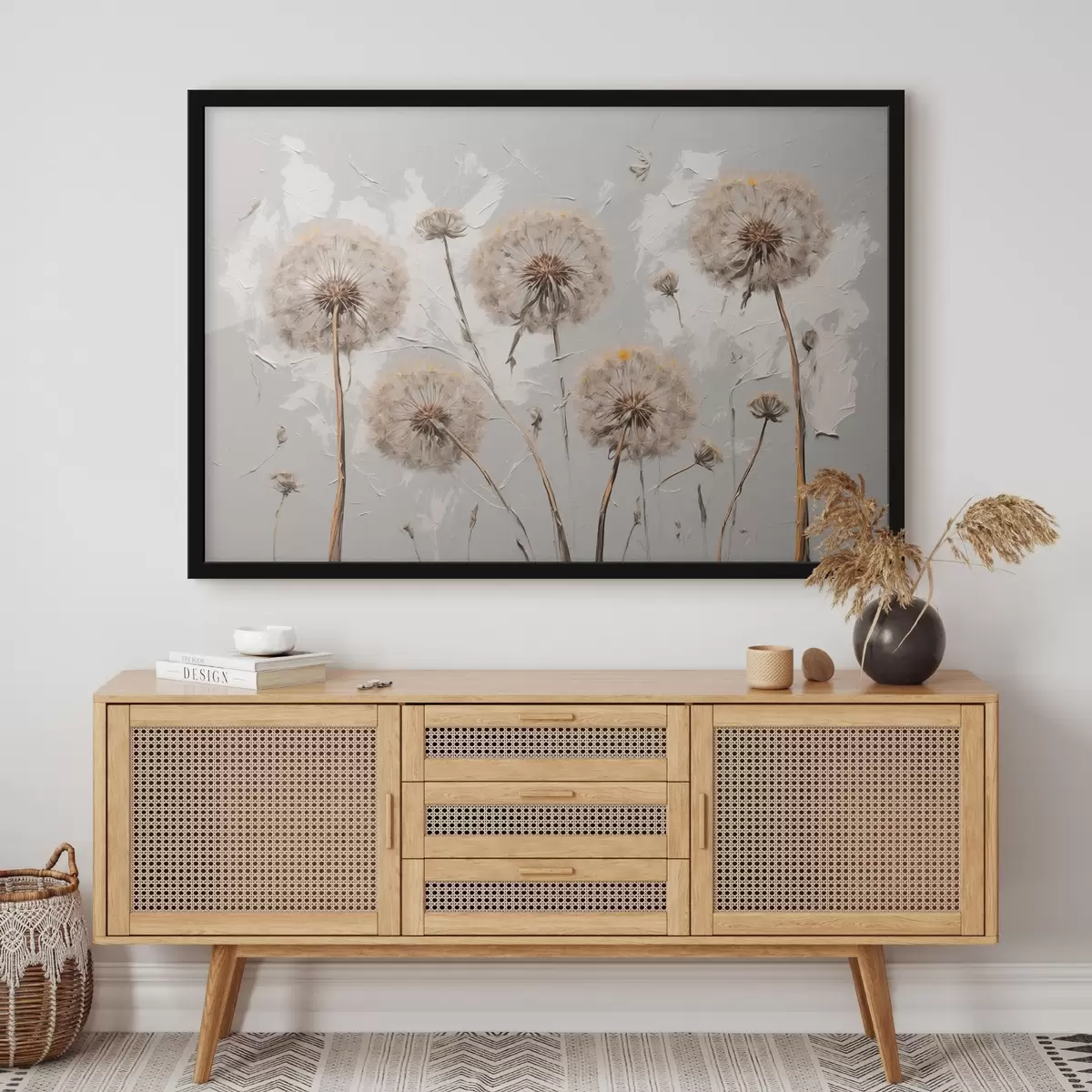 Poster Löwenzahn im Stil der Akrylmalerei f42762