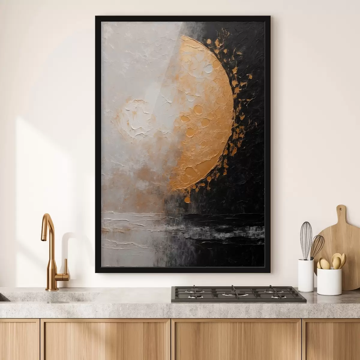 Poster Der Mond im Stil der Ölmalerei f42766