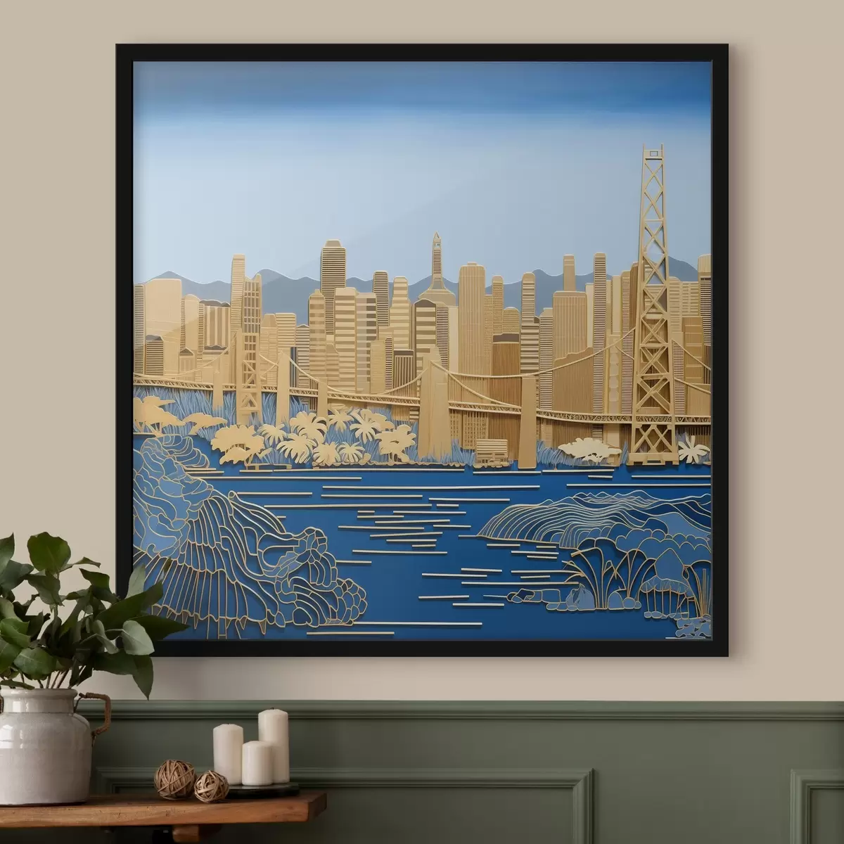 Poster Stadtblick f42886