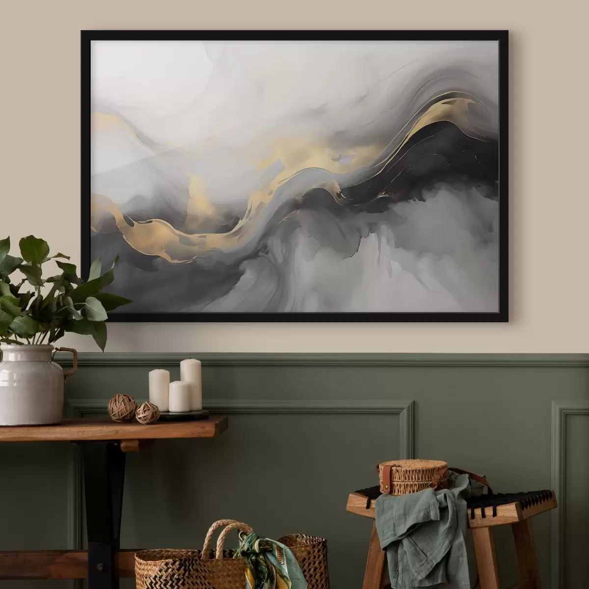 Poster Nachahmung des Aquarells, Abstraktion f42889