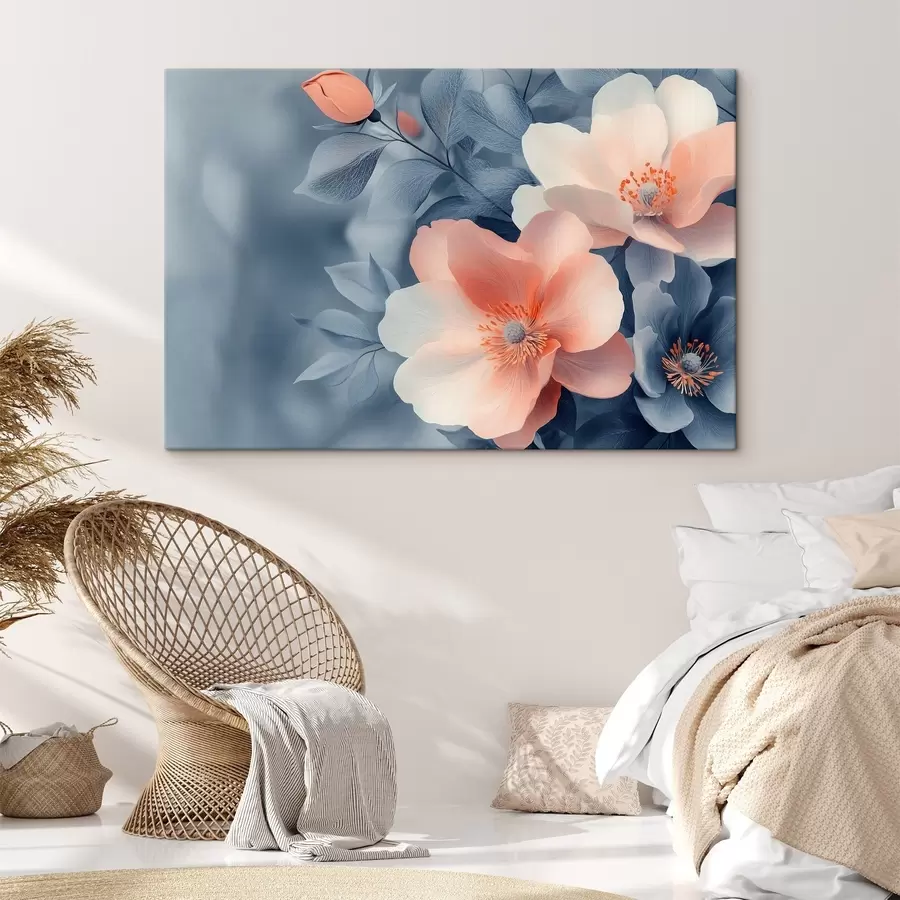 Wandbilder Große orangefarbene Blüten s42972