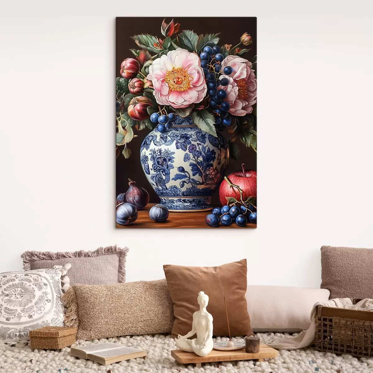 Wandbilder Blumenstrauß und Früchte s42980