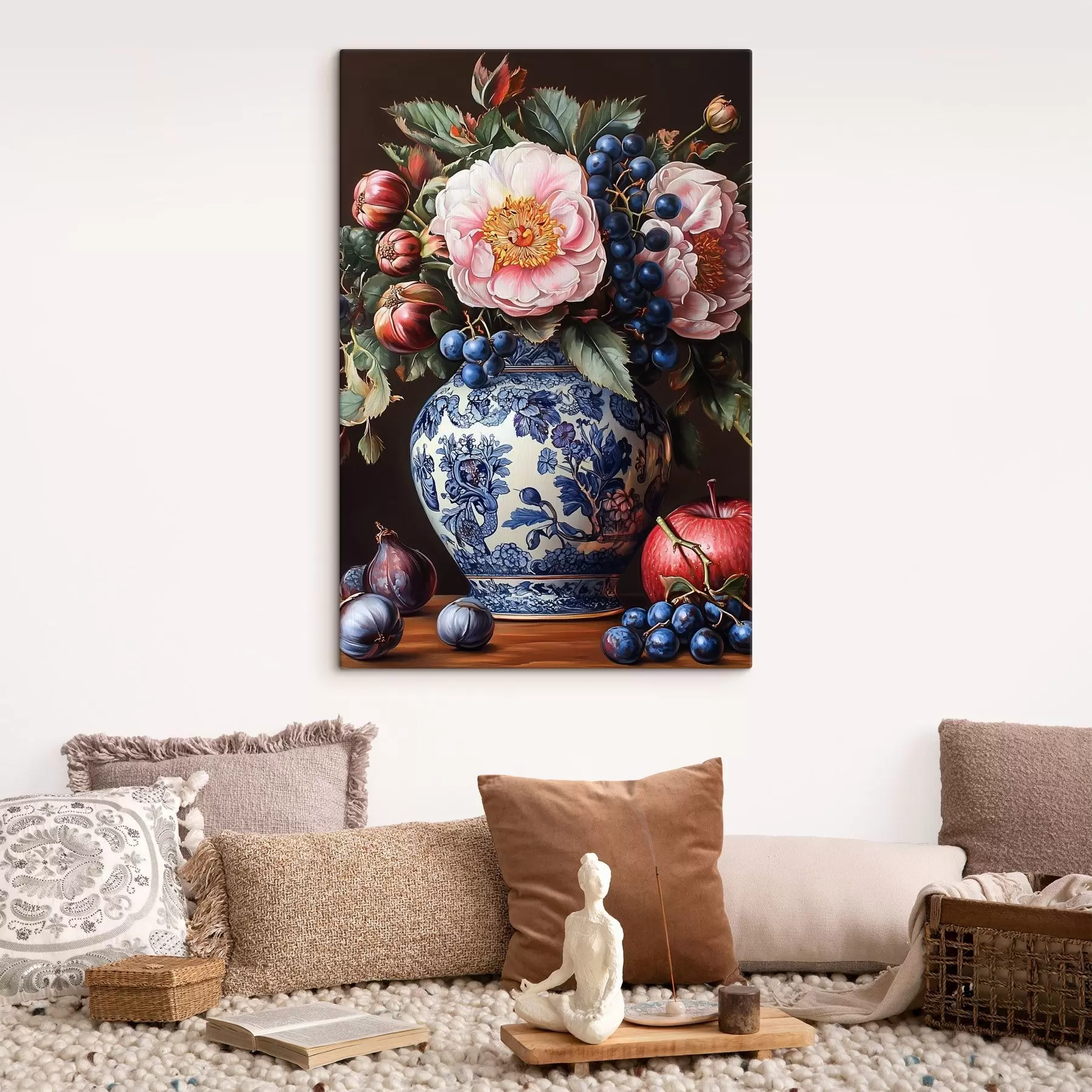 Wandbilder Blumenstrauß und Früchte s42980