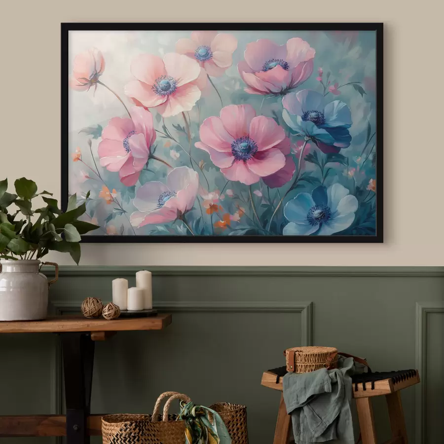 Fototapete Bunte Blumen auf dem Feld f42973