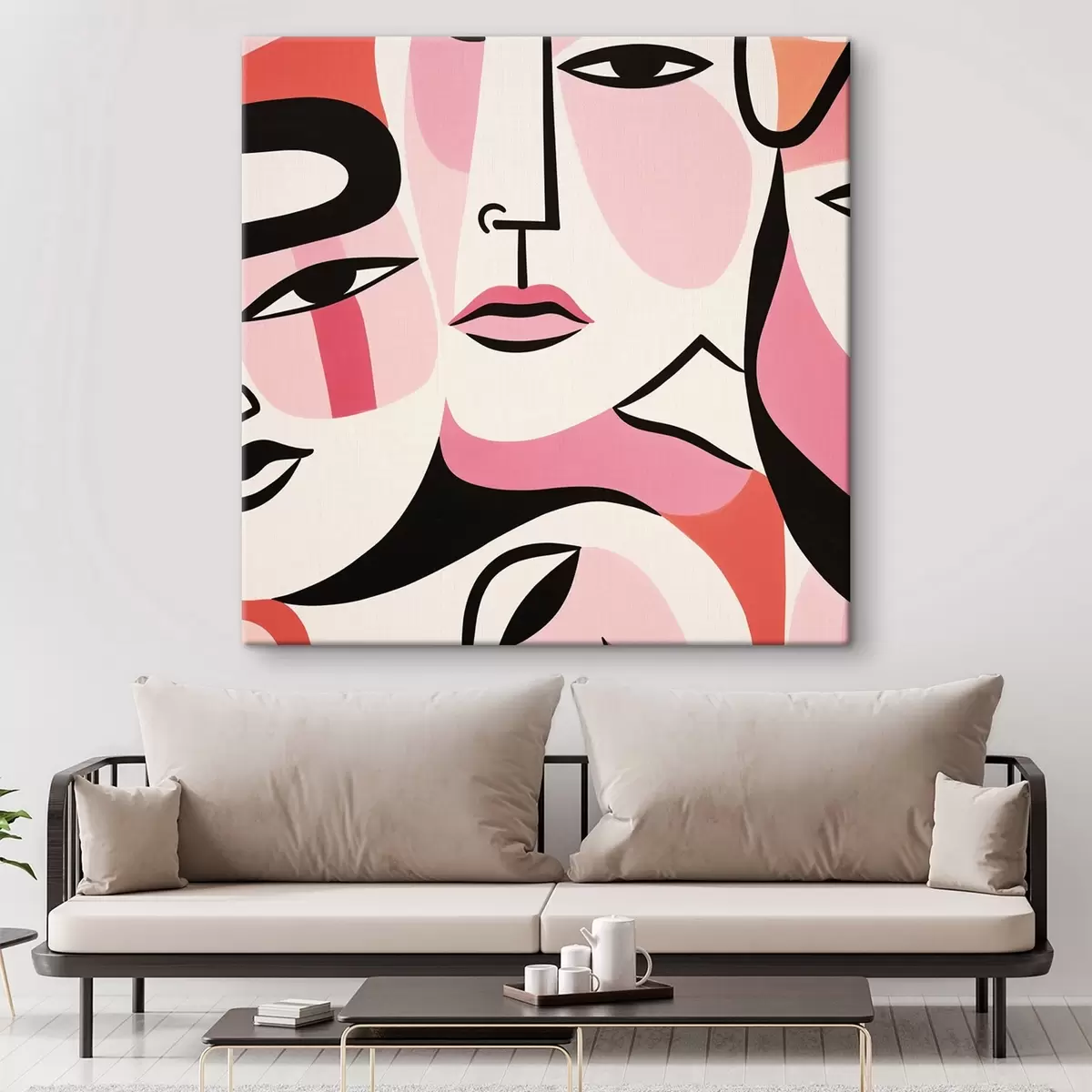 Wandbilder Abstrakt, Menschen, Gesicht s43031