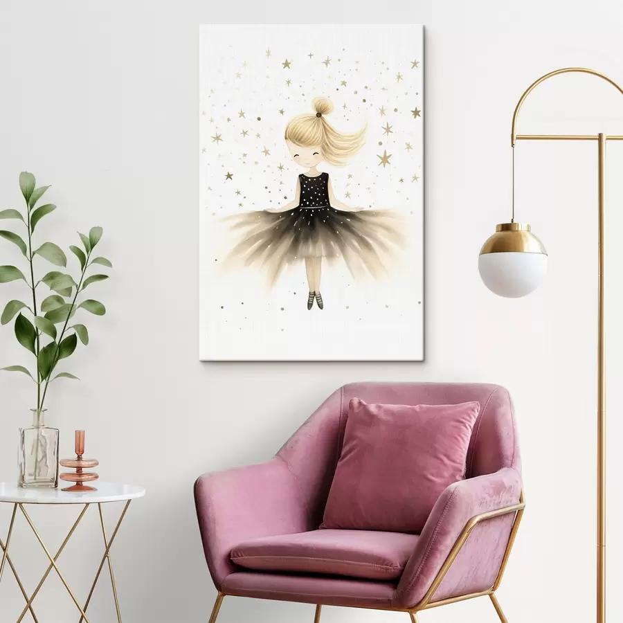 Wandbilder Niedliche Ballerina s43034