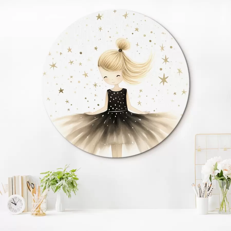 Wandbilder Niedliche Ballerina r43034