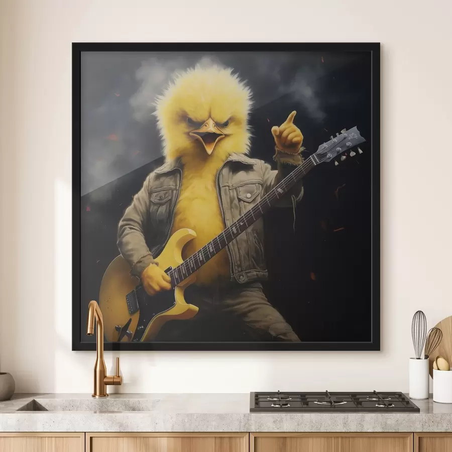 Fototapete Rocker-Huhn f43029