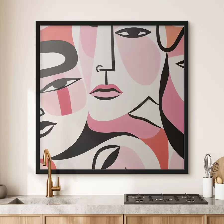 Fototapete Abstrakt, Menschen, Gesicht f43031