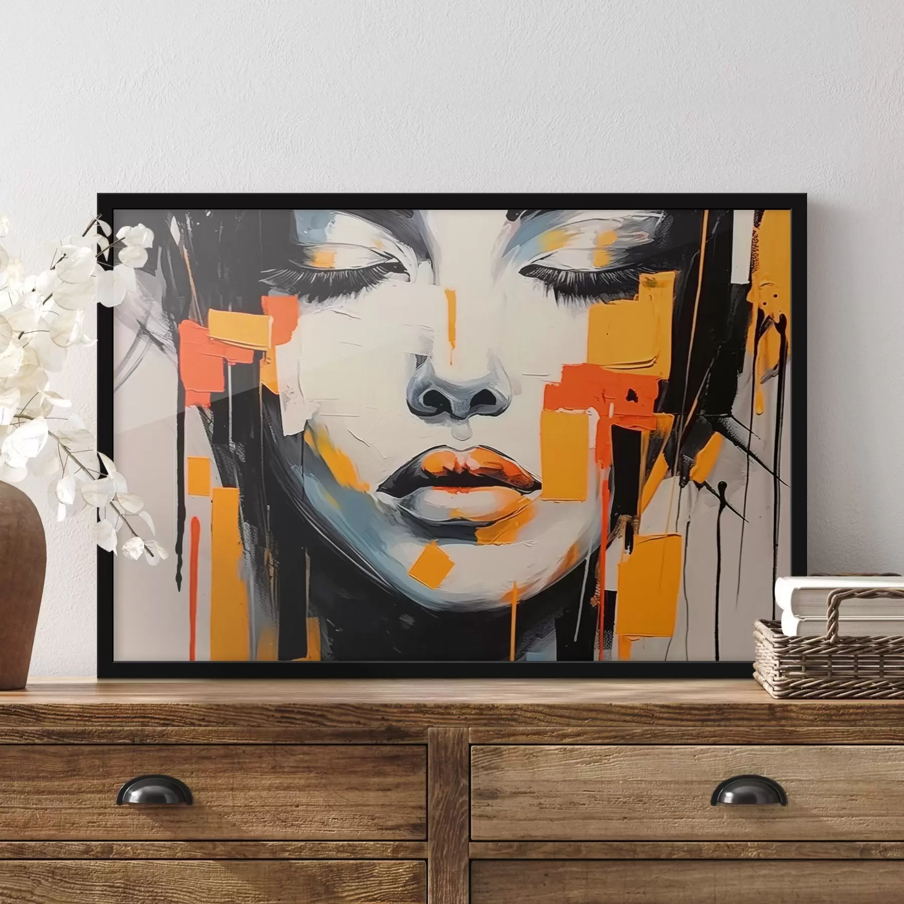 Fototapete Abstraktes Porträt f43019