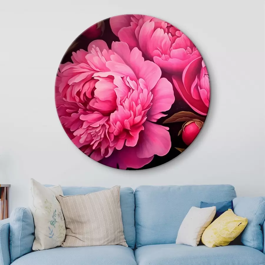 Wandbilder Abstraktion in Violett- und Gelbtönen r43004