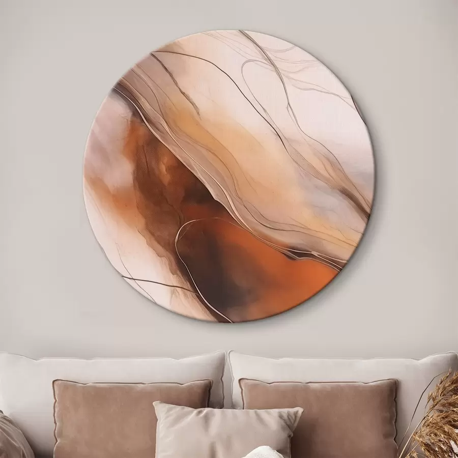 Wandbilder Abstrakte Malerei in warmen Tönen r43017