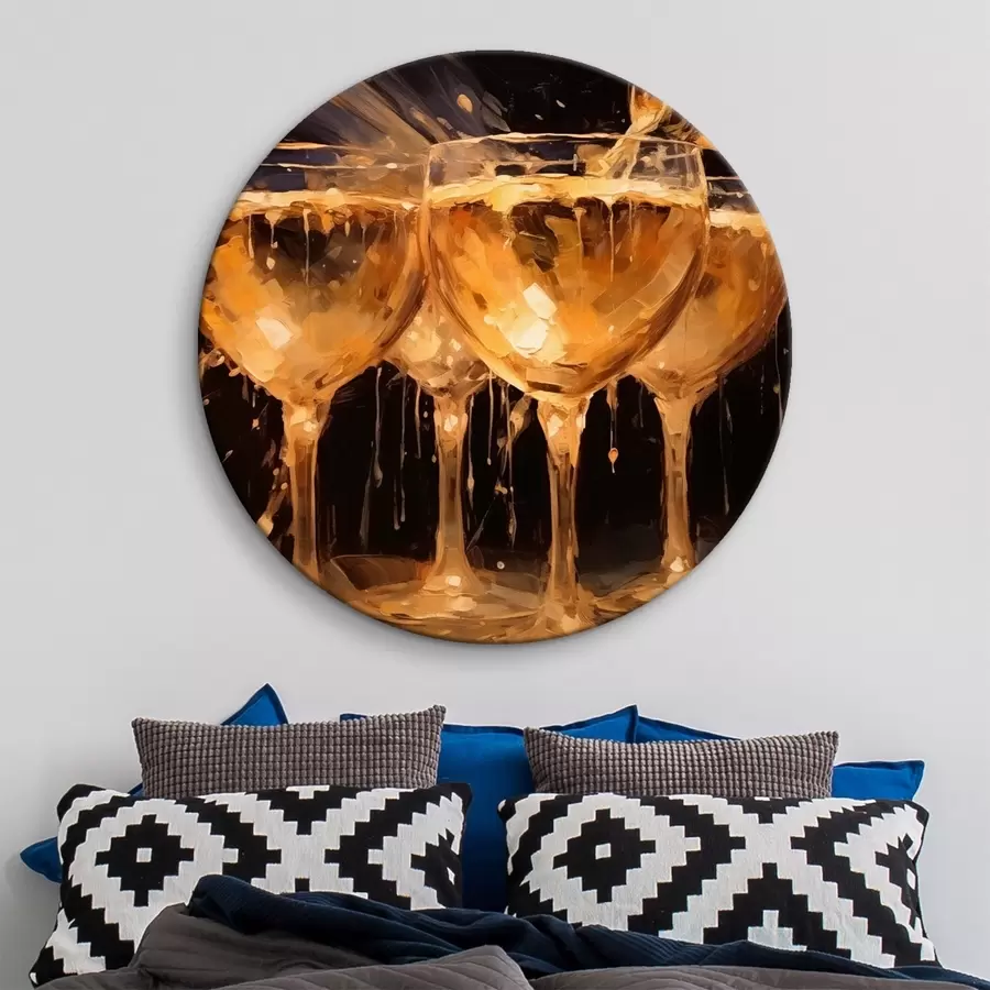 Wandbilder Champagnergläser r43021