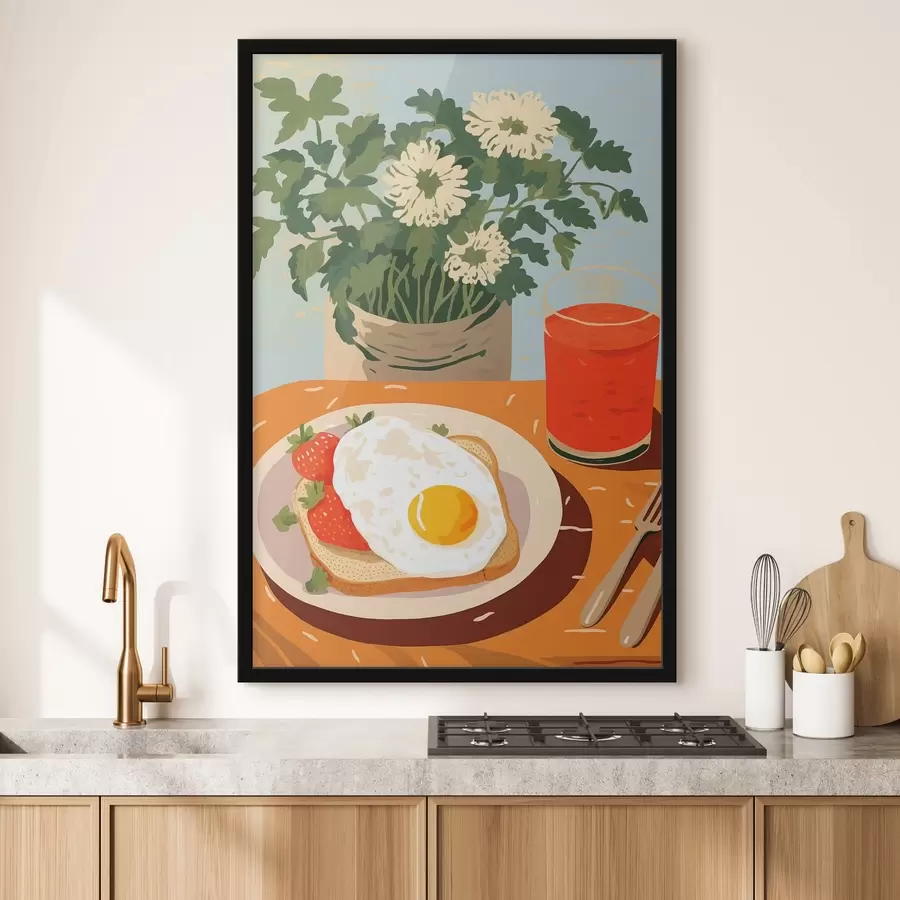 Fototapete Croissants zum Frühstück f43140