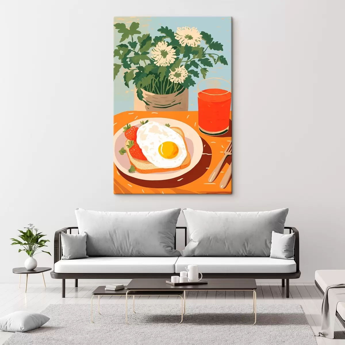 Wandbilder Croissants zum Frühstück s43140