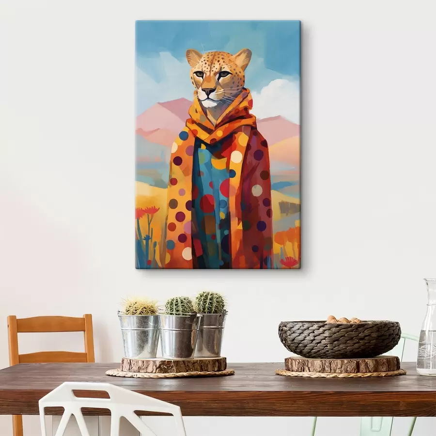 Wandbilder Stilvolle Gepardin s43152