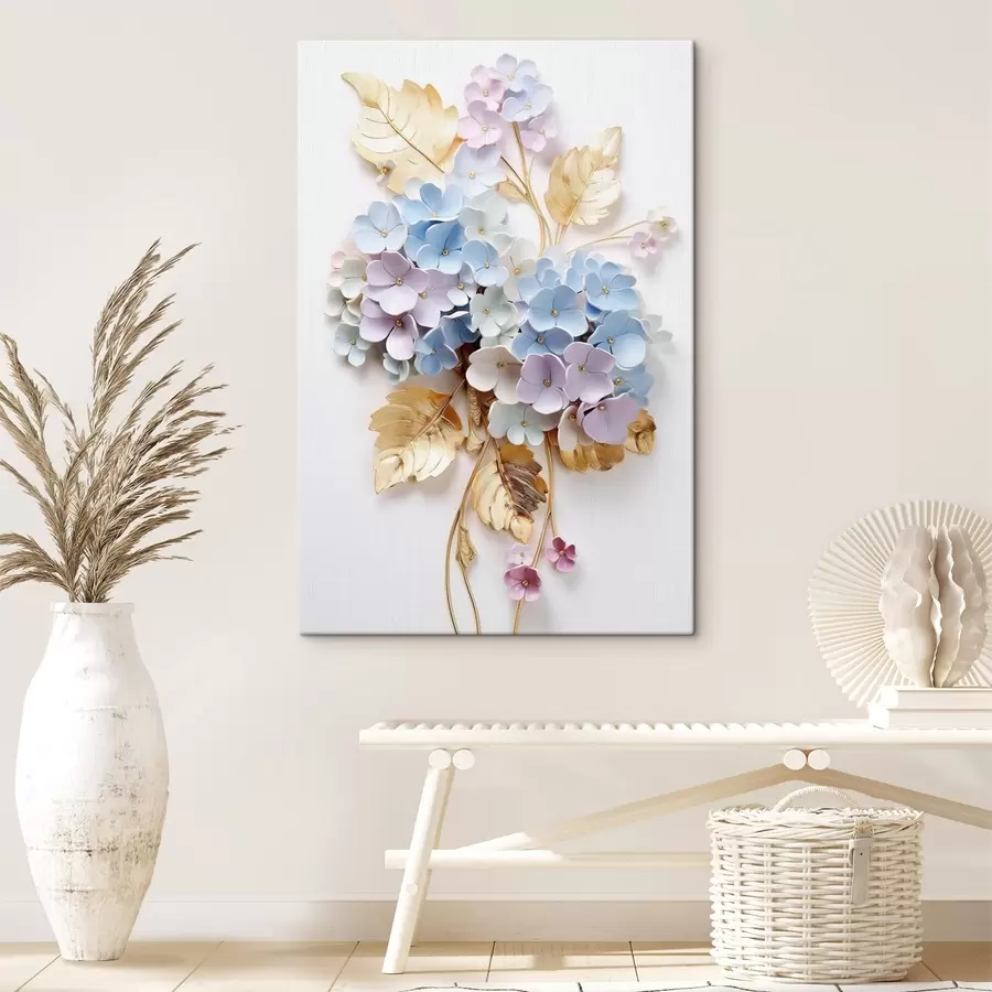 Wandbilder Zarte Zweige der Hortensie s43122