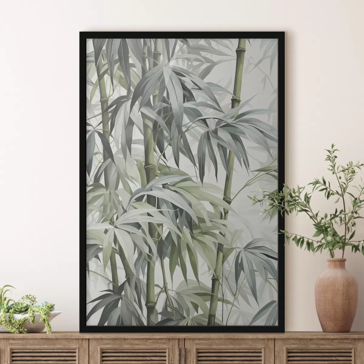 Poster Bambusblätter f43195