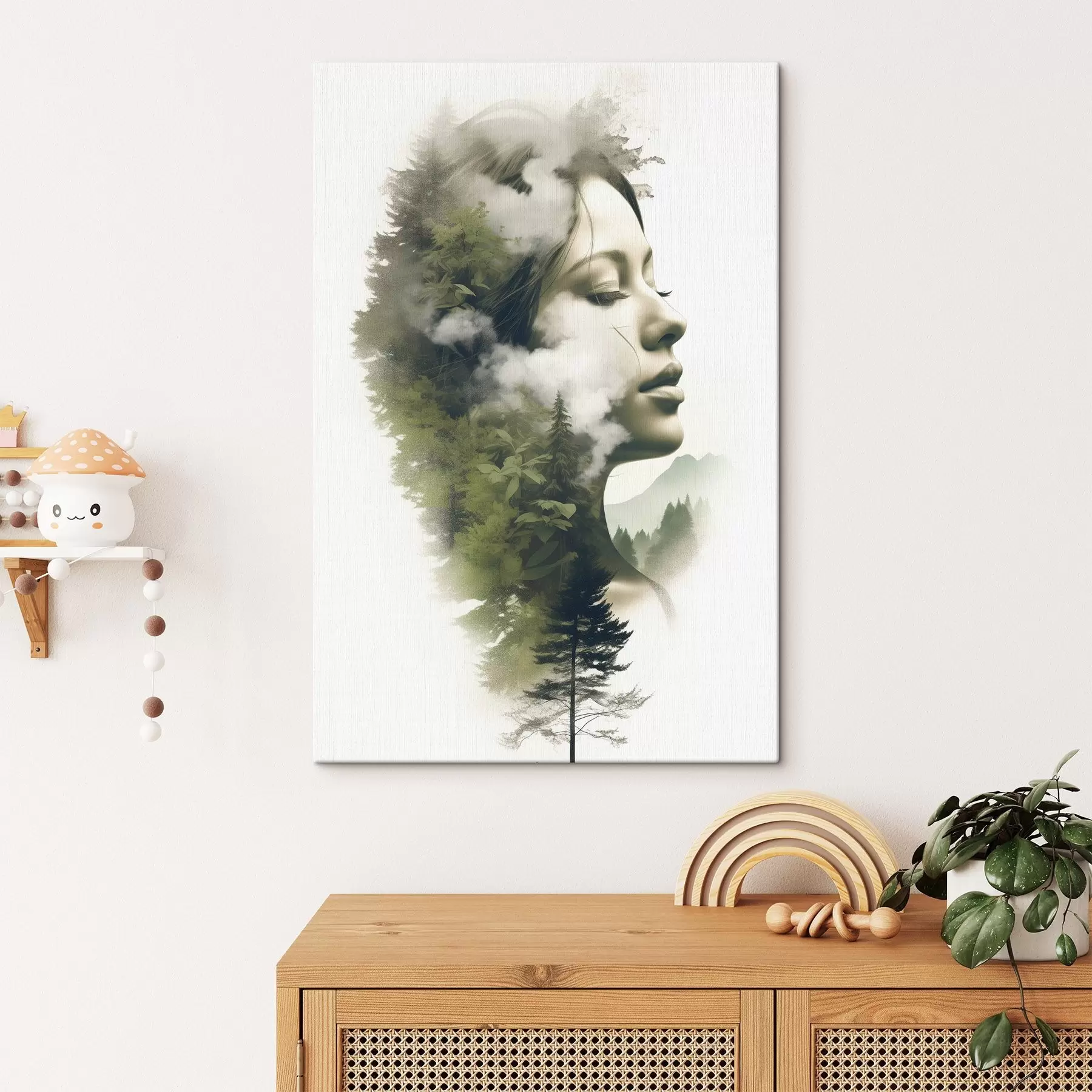 Wandbilder Menschen, Mädchen, Natur, abstrakte Ansicht s43206