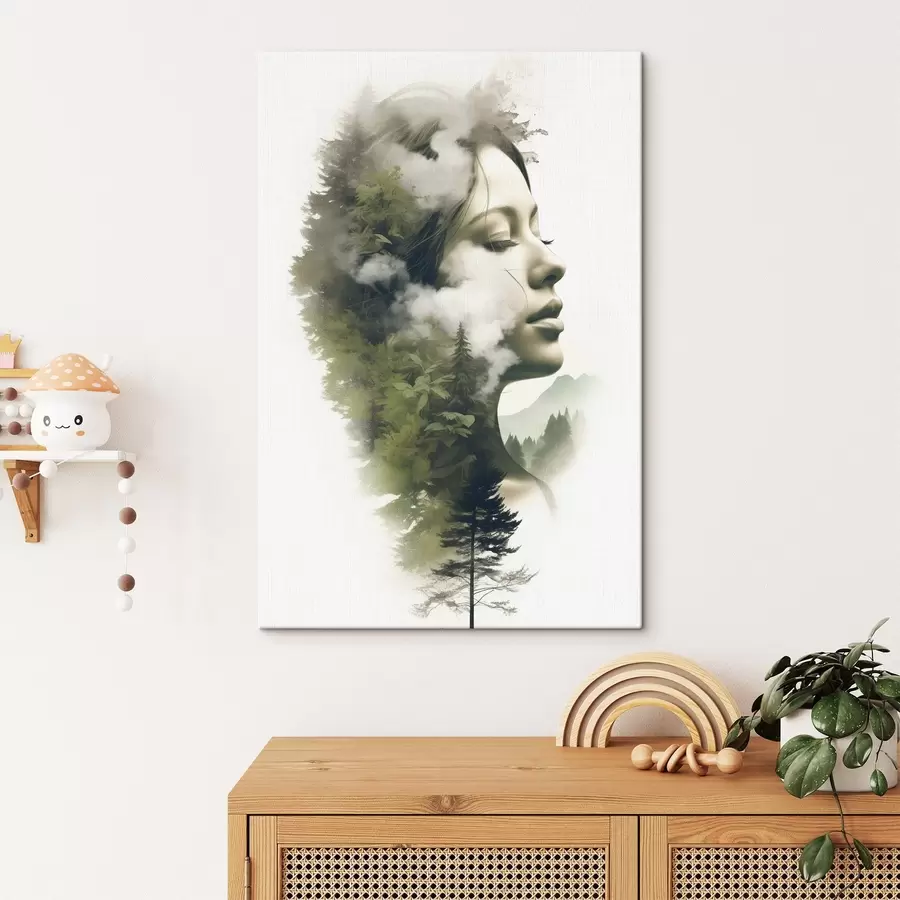 Wandbilder Menschen, Mädchen, Natur, abstrakte Ansicht s43206