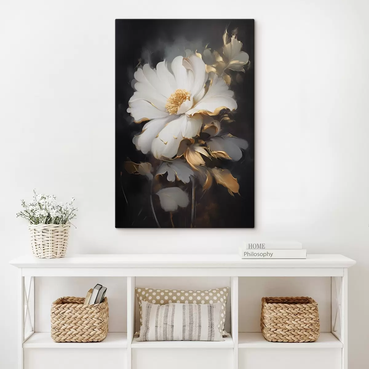 Wandbilder Große helle Blume s43208