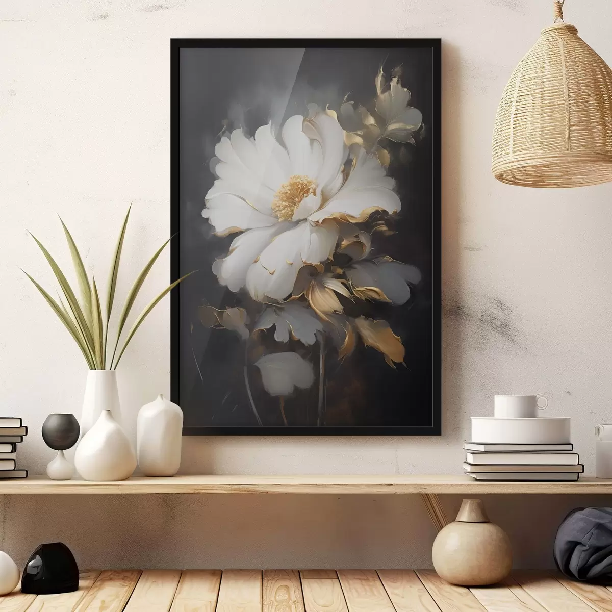 Poster Große helle Blume f43208