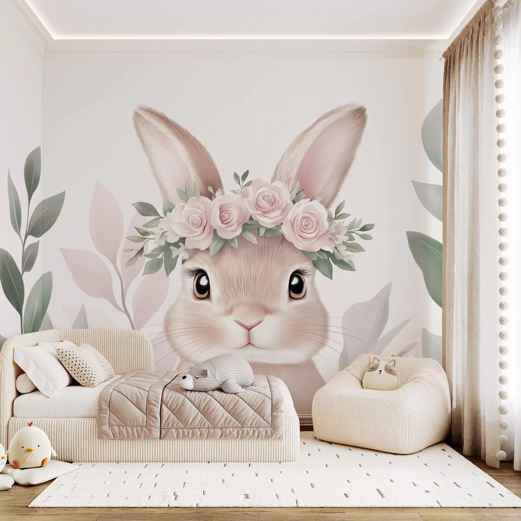 Wandbilder Großer süßer Hase w03169