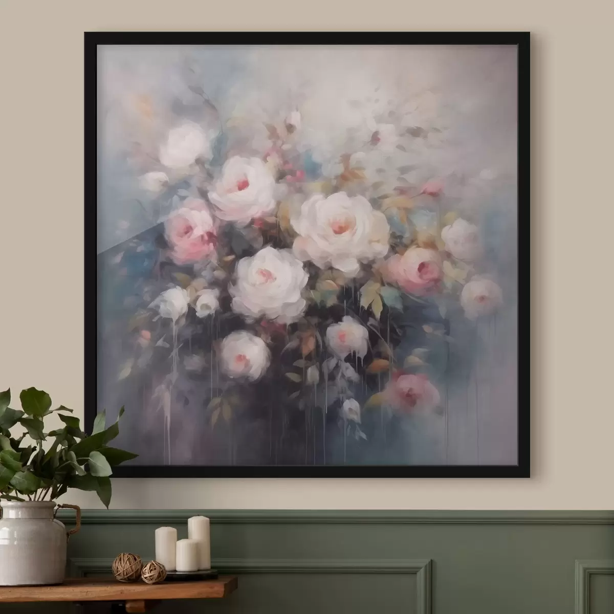 Poster Vintage-Blumen f43072