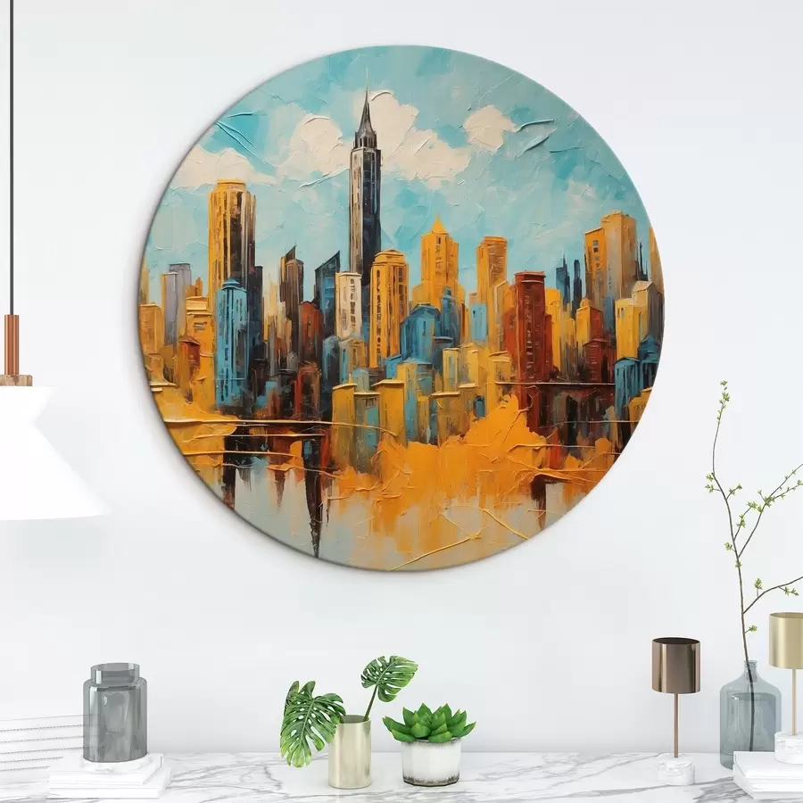 Wandbilder Stadt im Stil eines Ölgemäldes r43108