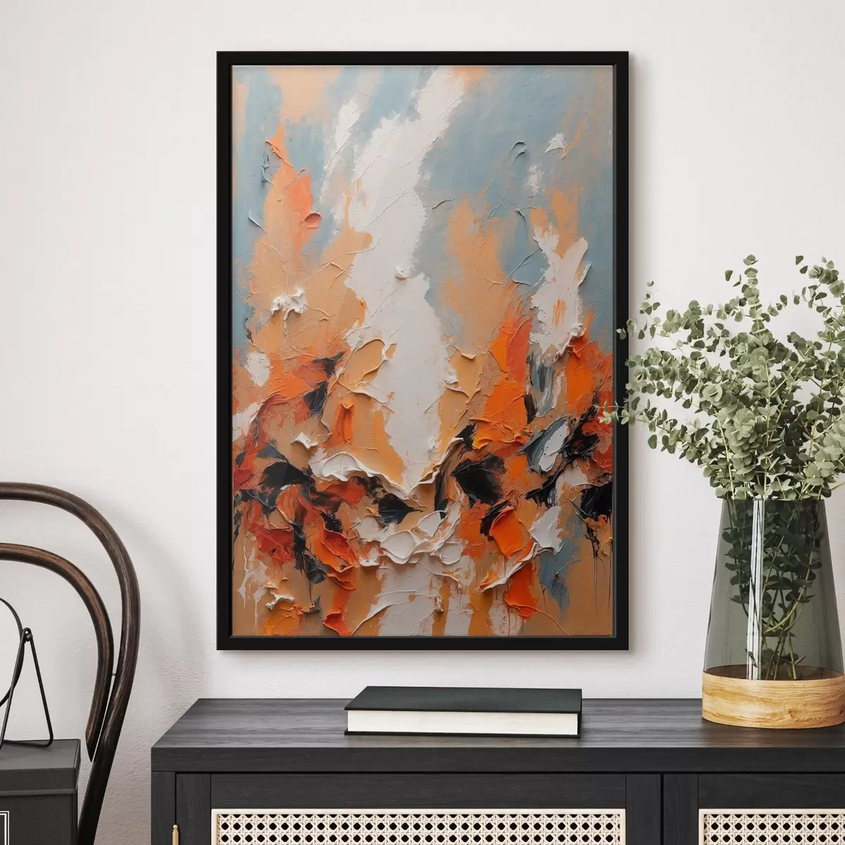 Poster Abstraktes Ölgemälde im Stil f43088