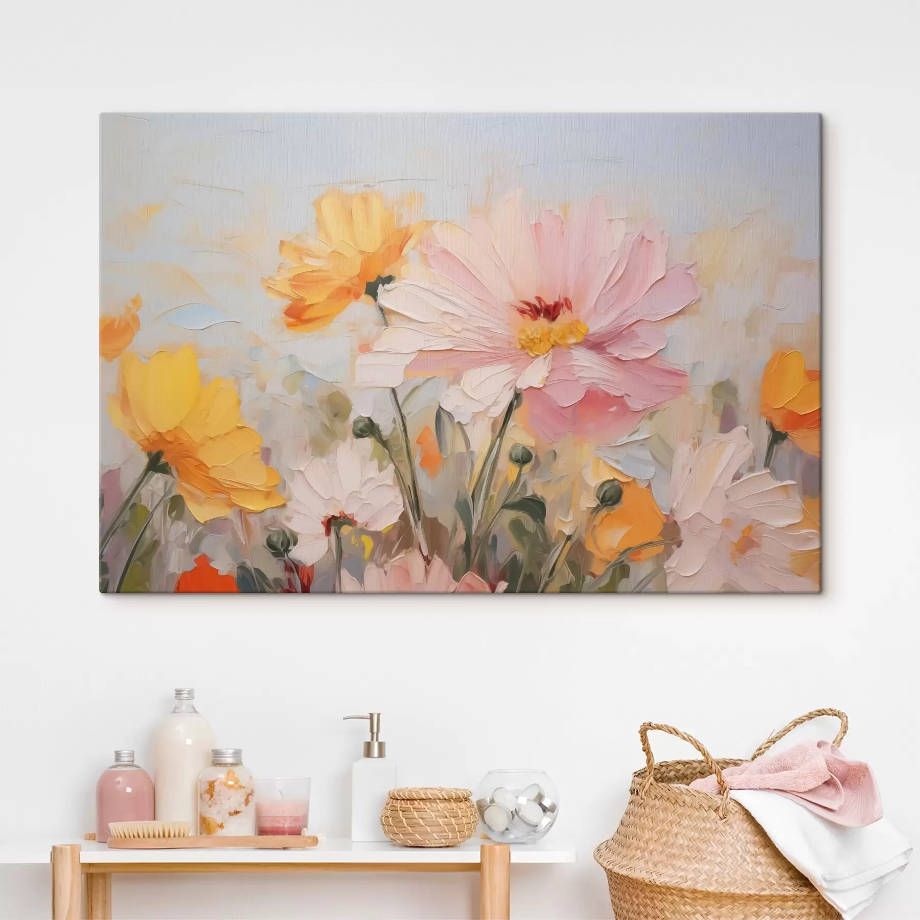 Fototapete Helle abstrakte Blumen s43232