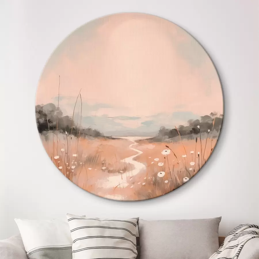 Wandbilder Feldlandschaft Nachahmung der Malerei r43224