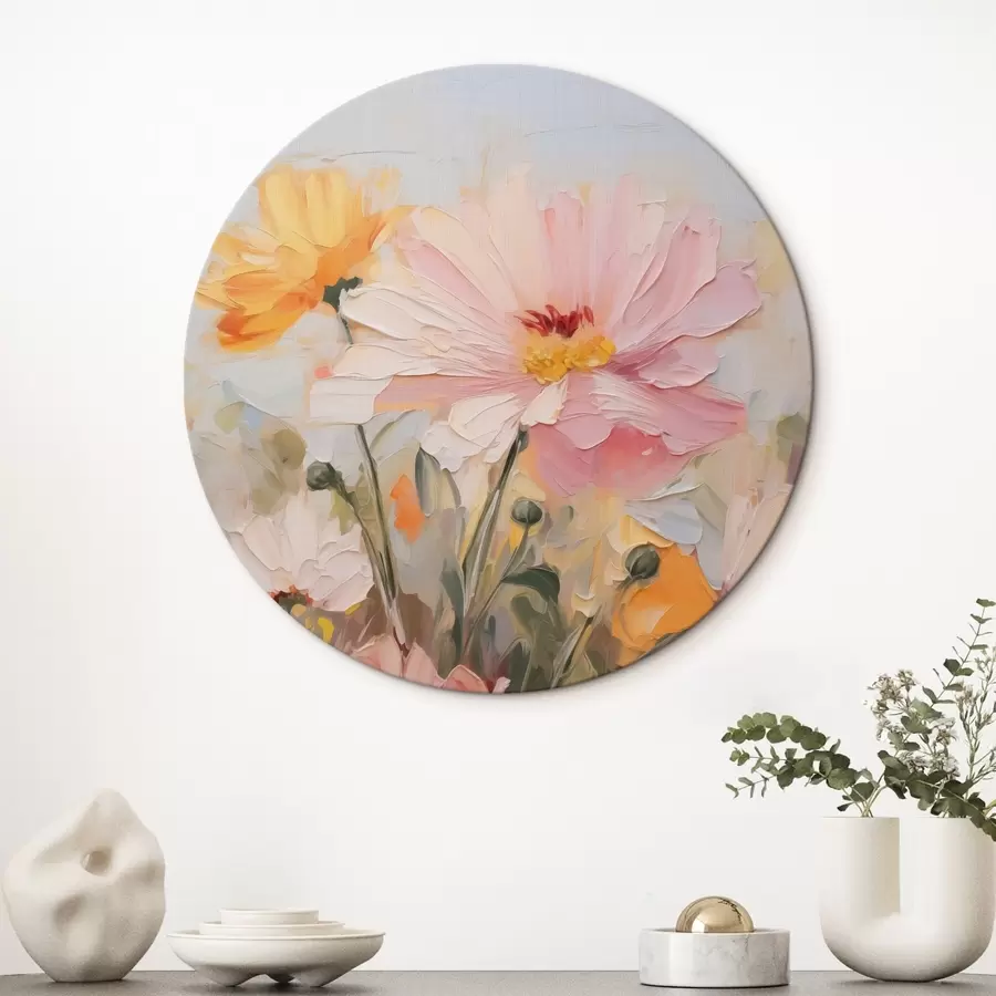 Wandbilder Helle abstrakte Blumen r43232