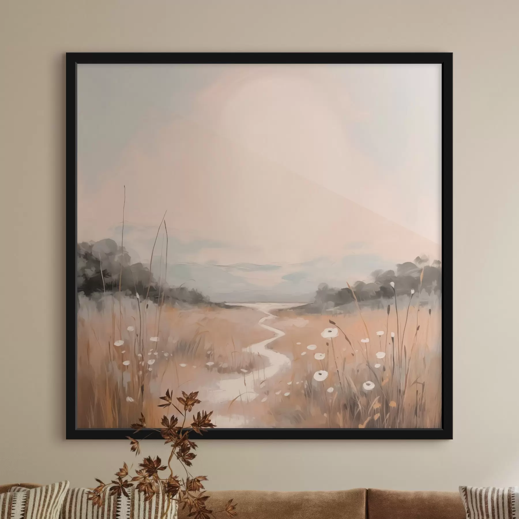 Wandbilder Feldlandschaft Nachahmung der Malerei f43224