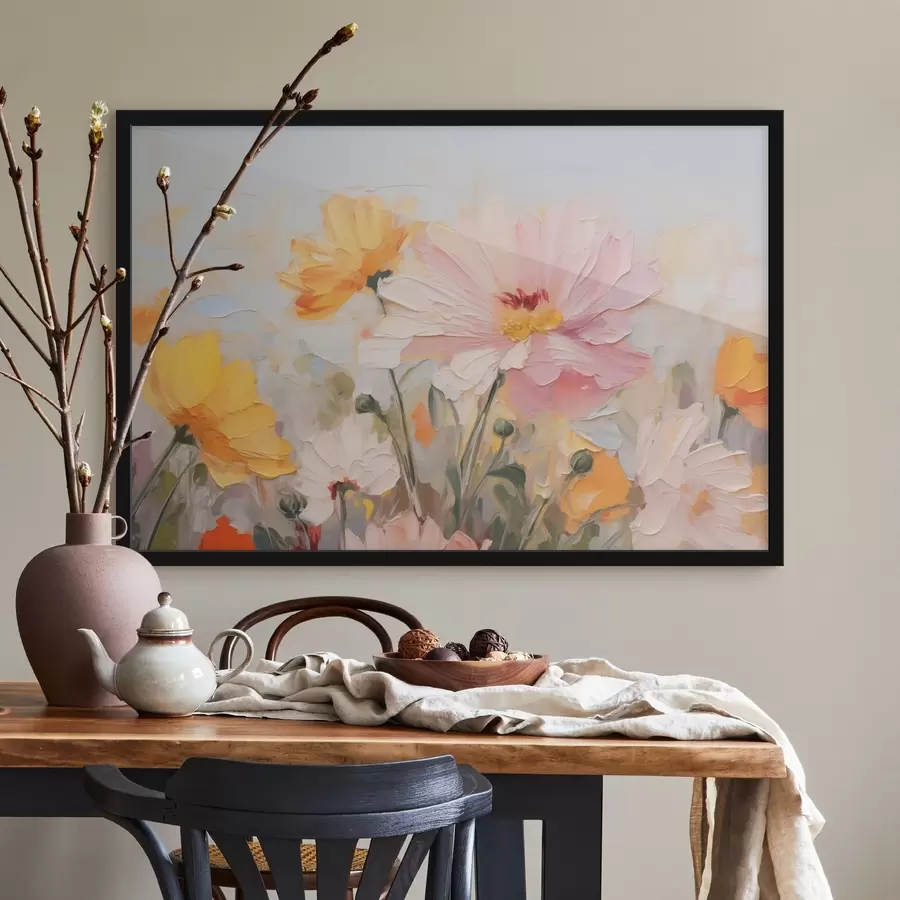 Fototapete Helle abstrakte Blumen f43232