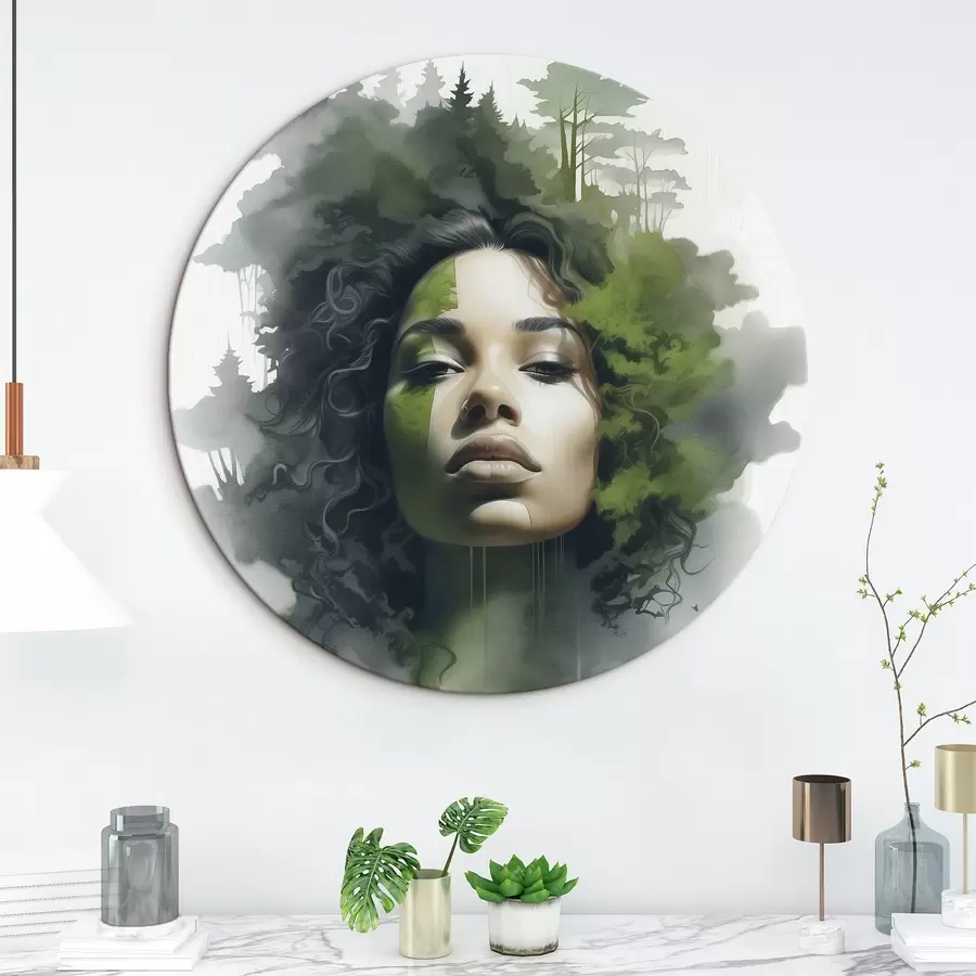 Wandbilder Menschen, abstraktes Bild eines Waldes r43260