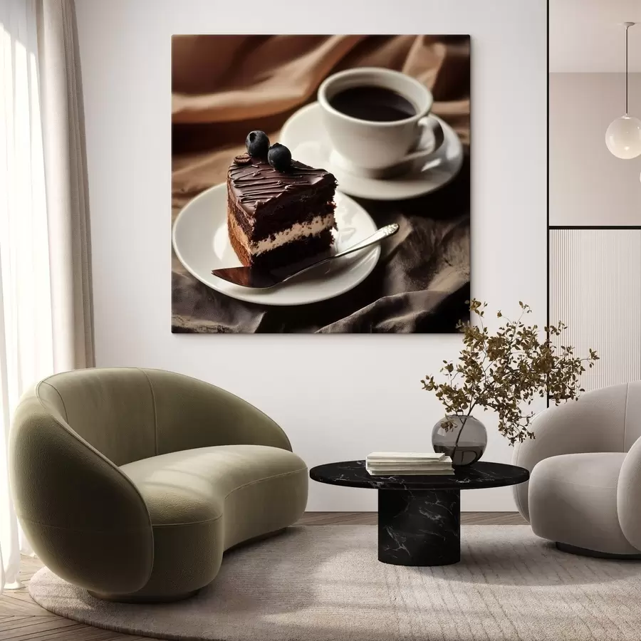 Wandbilder Kaffee und Kuchen s43294