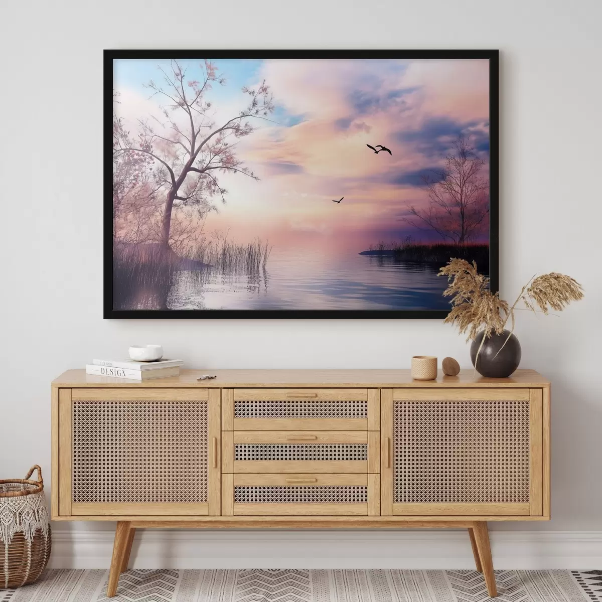 Poster Morgendämmerung auf dem See f43287