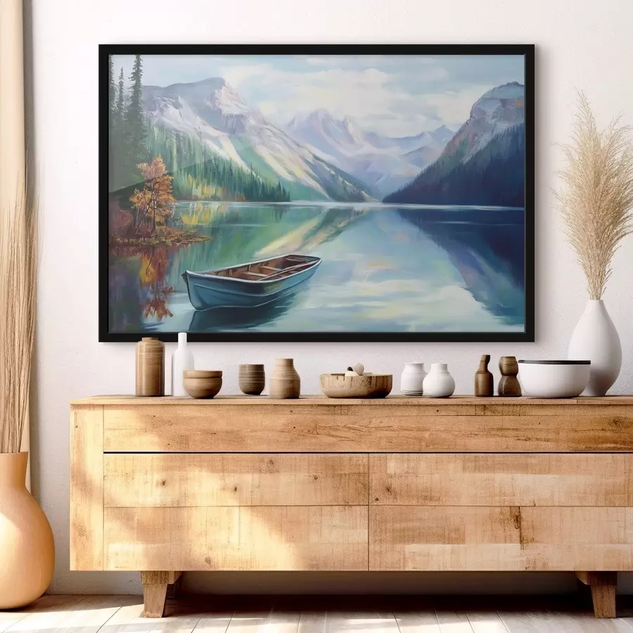 Fototapete Schöner See in den Bergen f43289