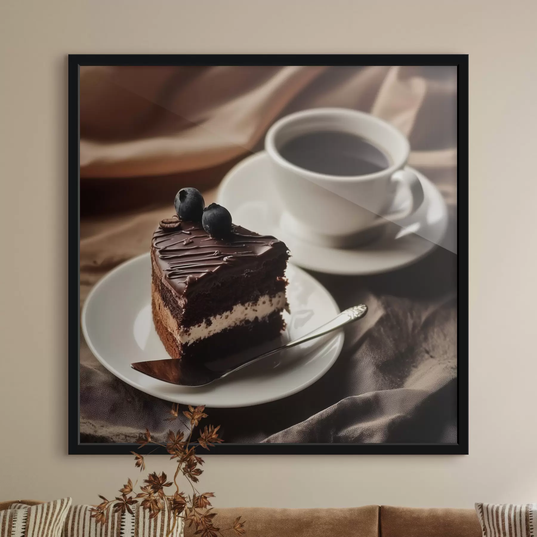 Fototapete Kaffee und Kuchen f43294