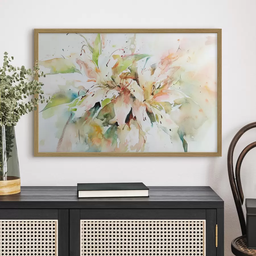 Fototapete Abstrakte Zeichnung von Blumen f43298