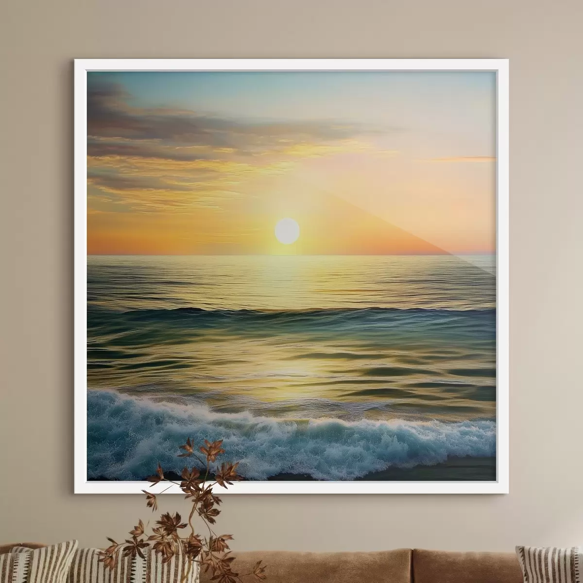 Poster Morgendämmerung über dem Meer f43308