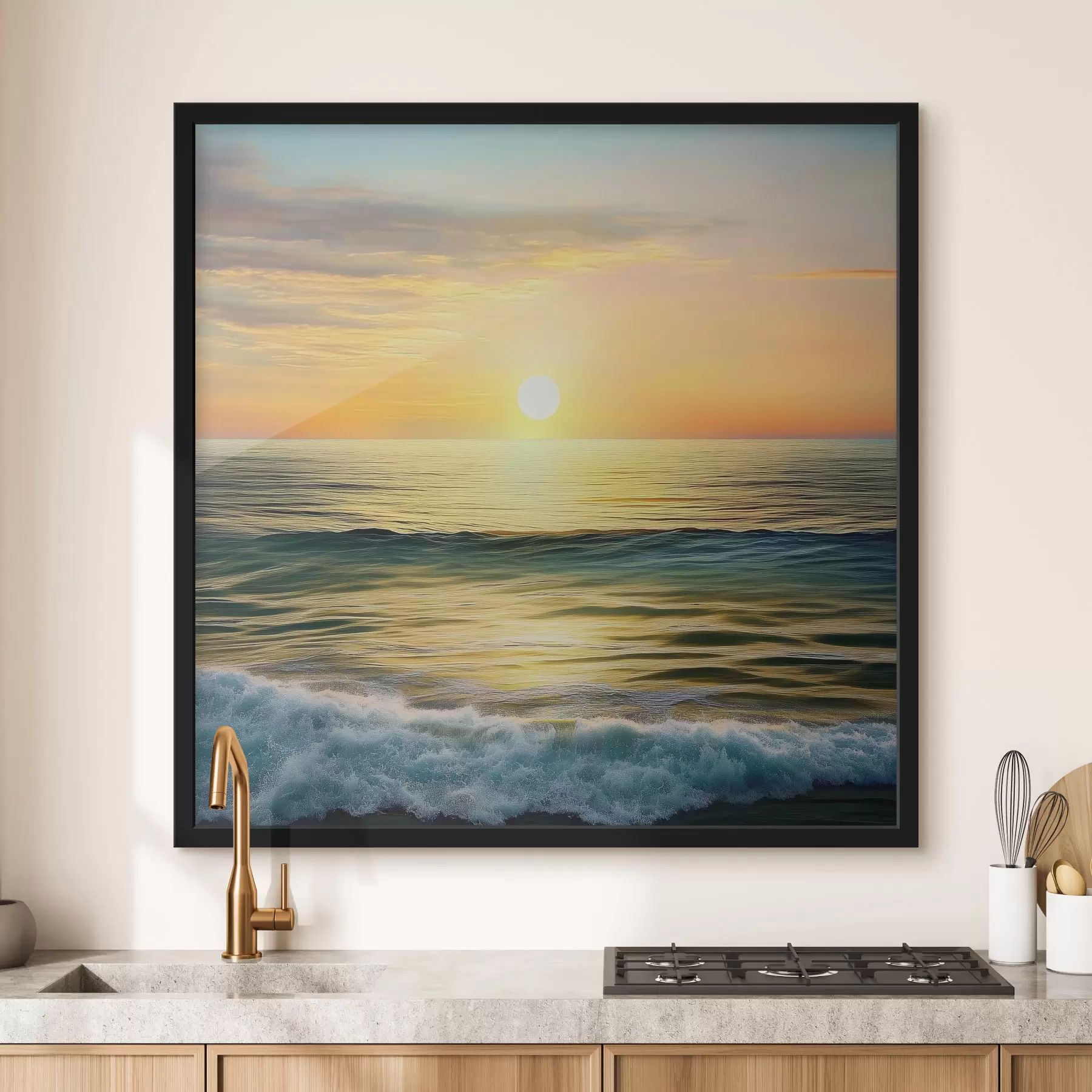 Fototapete Morgendämmerung über dem Meer f43308