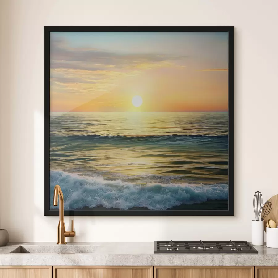 Fototapete Morgendämmerung über dem Meer f43308