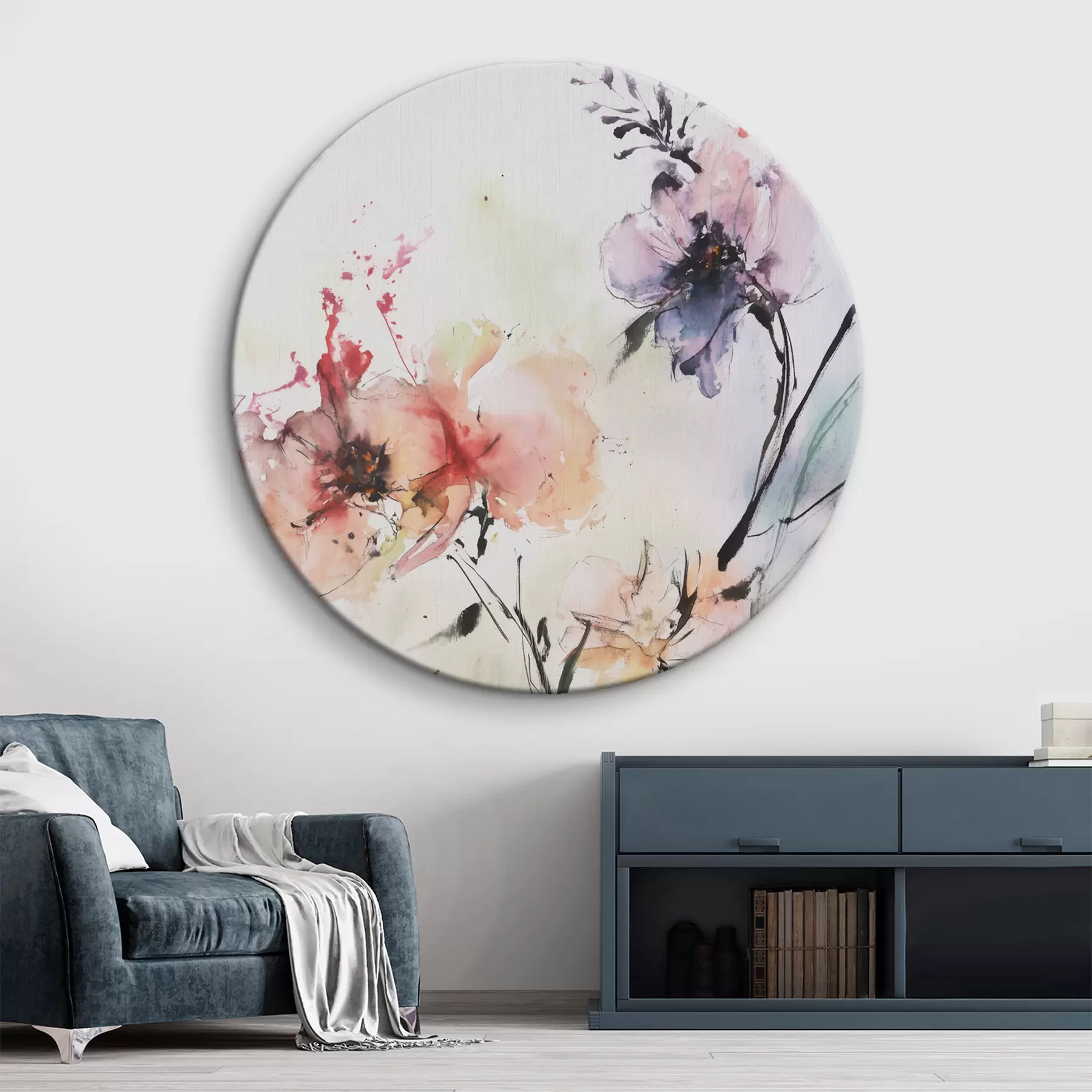 Wandbilder Blumen im Stil von Aquarellen r43295