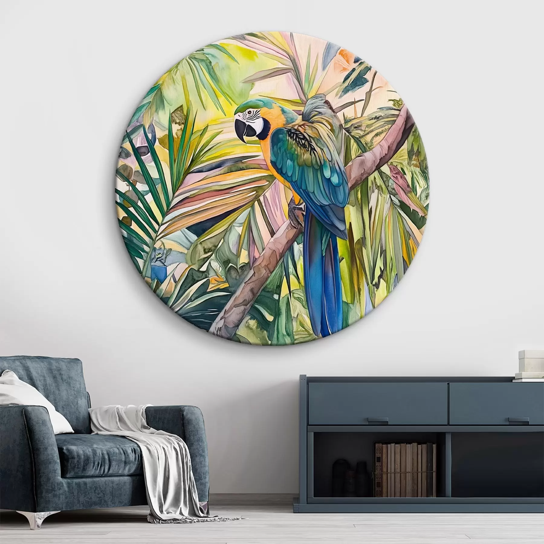 Wandbilder Papagei auf einem Baum r43306