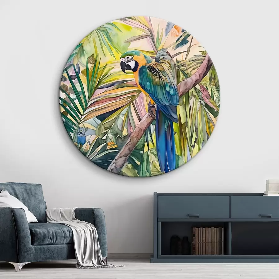 Wandbilder Papagei auf einem Baum r43306