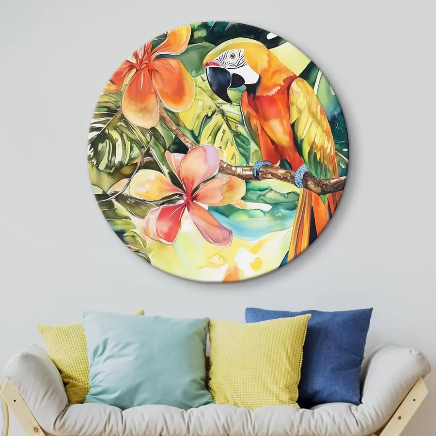 Wandbilder Heller Papagei r43307